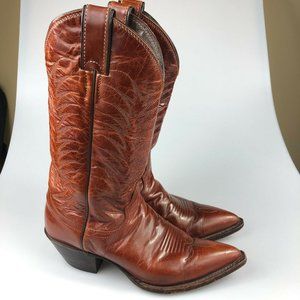 Justin Womens 4606 Leather Western Boots Size 7